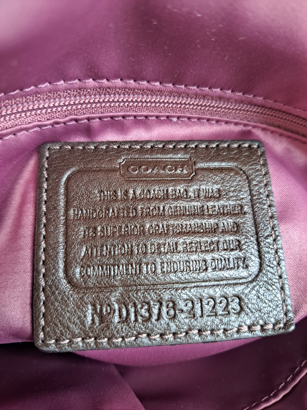 COACH 'MADISON' ANNABELLE' Pebbled Leather Flap Shoulder Bag w/Crossbody Strap - Picture 7 of 16